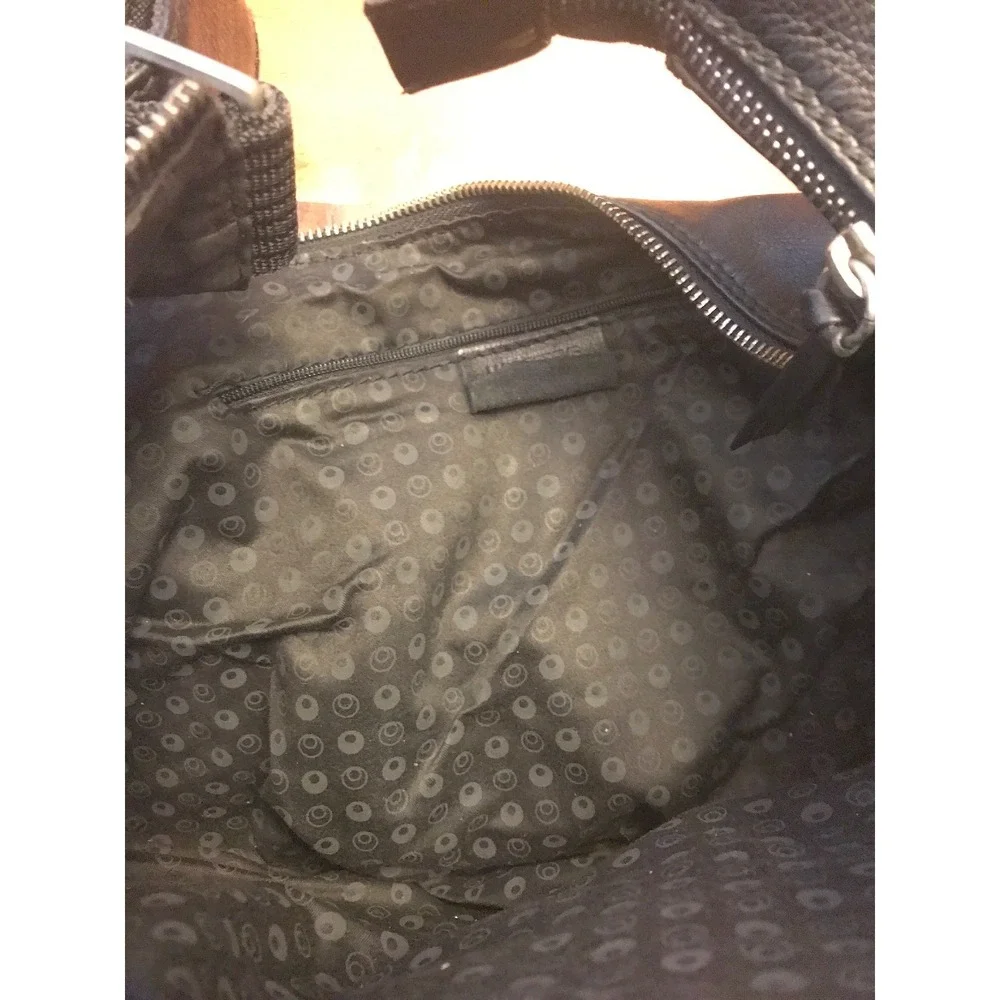 Luis Esteve Black Leather Purse Handbag Hobo Shoulder Bag Spain (TD)